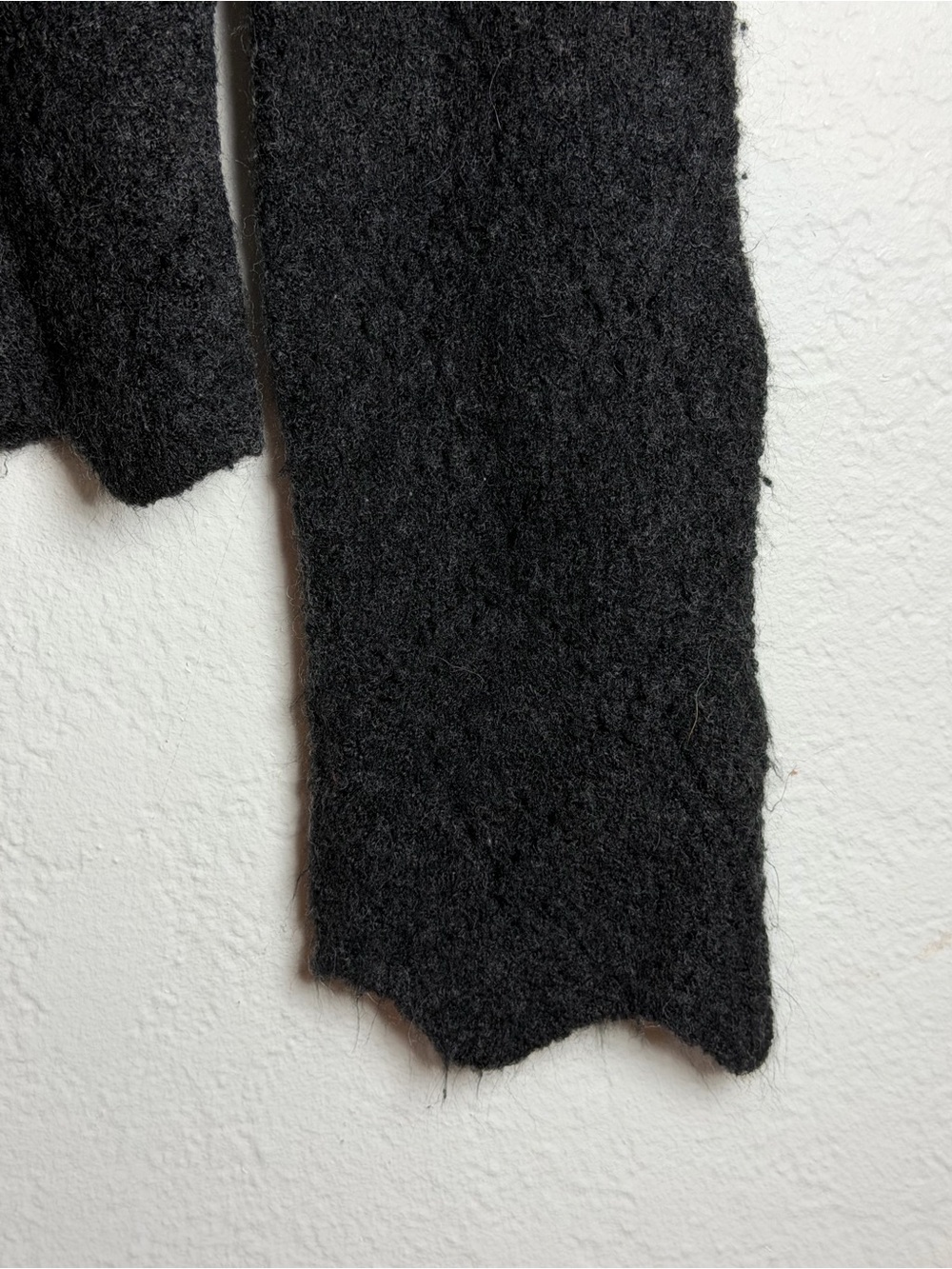 Evie Charcoal Gray Mock Neck Wool Blend Sweater XL - Picture 4 of 4